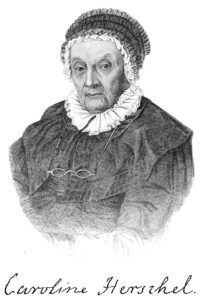 An illustration of Caroline Herschel. 