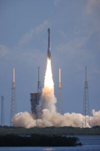 A United Launch Alliance Atlas V rocket carrying a Boeing Starliner spacecraft launches NASA’s Boeing Crew Flight Test with NASA astronauts Butch Wilmore and Suni Williams aboard at 10:52 a.m. EDT Wednesday, June 5, 2024, from Space Launch Complex-41 at Cape Canaveral Space Force Station in Florida. Wilmore and Williams are the first to launch aboard Boeing’s Starliner spacecraft to the International Space Station as part of the agency’s Commercial Crew Program.